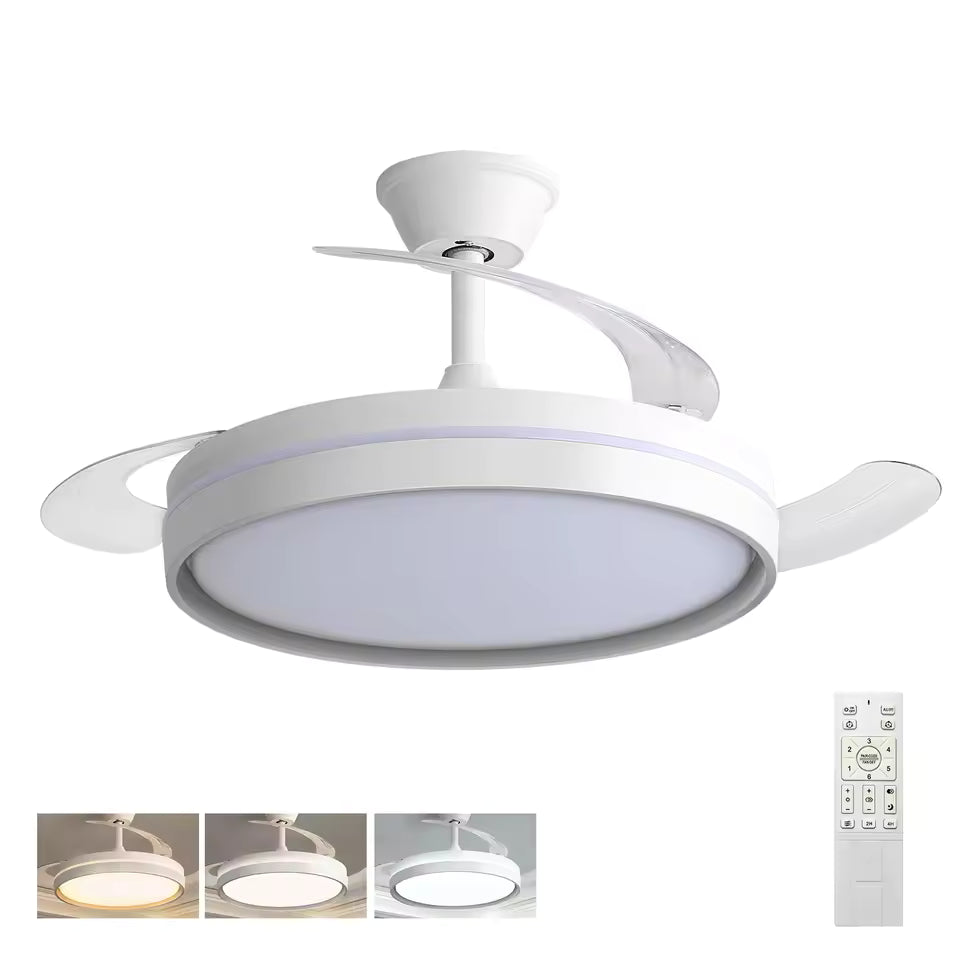30W Motor DC Ventilador de Techo LED Reversible: 6 Velocidades, 38dB Silencioso, Control Remoto | Miravia Premium - AliExpress 6